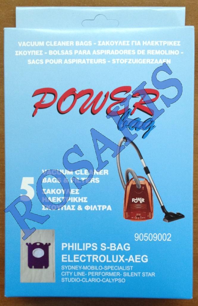 VACCUM CLEANER PAPER DUST BAGS PHILIPS-SBAG